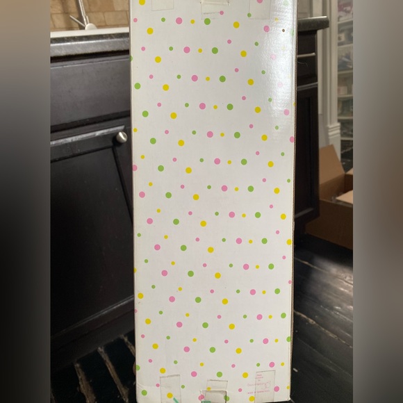 DEPARTMENT 56 Brunette 12” Porcelain Doll New in Box W/ Stand Red Oufit Clothes - Picture 6 of 10